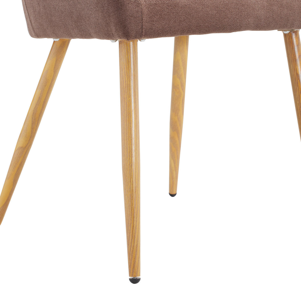 ARMLEHNSTUHL  in Eisen Samt  - Eichefarben/Braun, MODERN, Textil/Metall (57/82/60cm) - MID.YOU