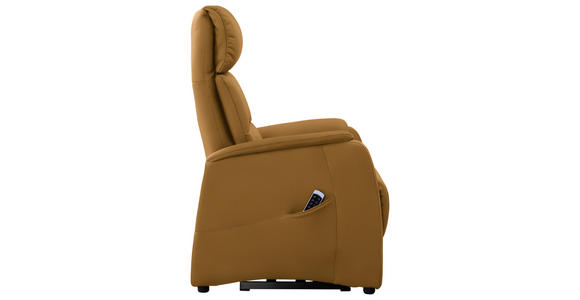FERNSEHSESSEL in Cognac - Cognac/Schwarz, KONVENTIONELL, Leder/Kunststoff (69/109/83cm) - Cantus