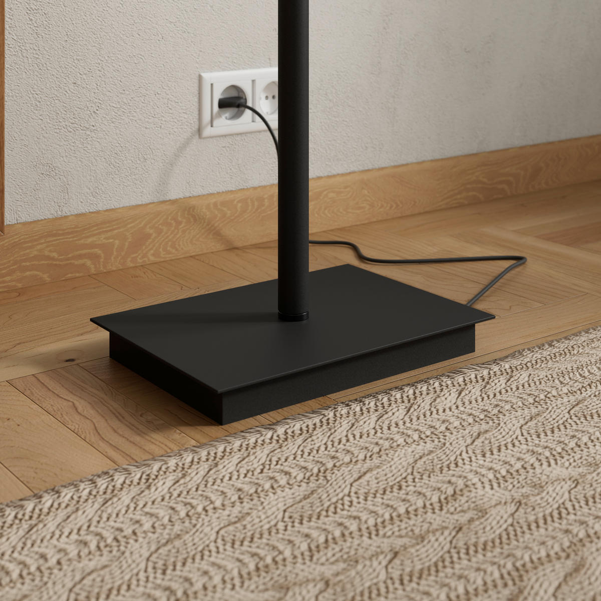 LED-DECKENFLUTER Niko 35/180 cm  - Schwarz, KONVENTIONELL, Kunststoff/Metall (35/180cm) - Dieter Knoll