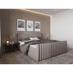 BOXBETT 180/200 cm  in Braun  - Schwarz/Braun, Basics, Kunststoff/Textil (180/200cm) - Carryhome