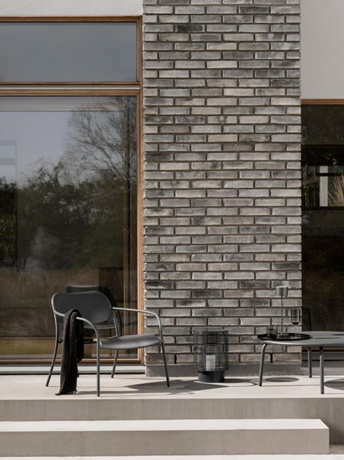 LATERNE - Dunkelgrau, Basics, Metall (26/37,5cm) - Blomus