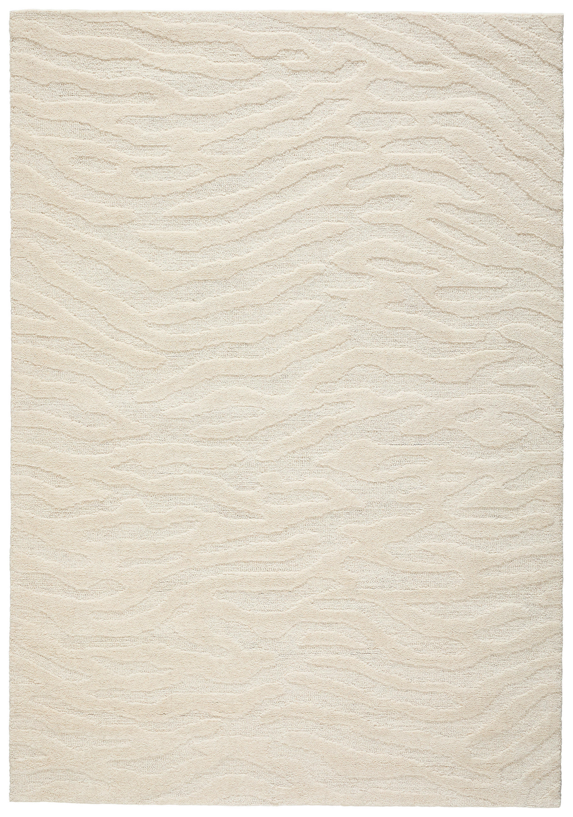 TUFTTEPPICH 160/230 cm Weiß rechteckig  - Weiß, Basics, Textil (160/230cm) - Novel