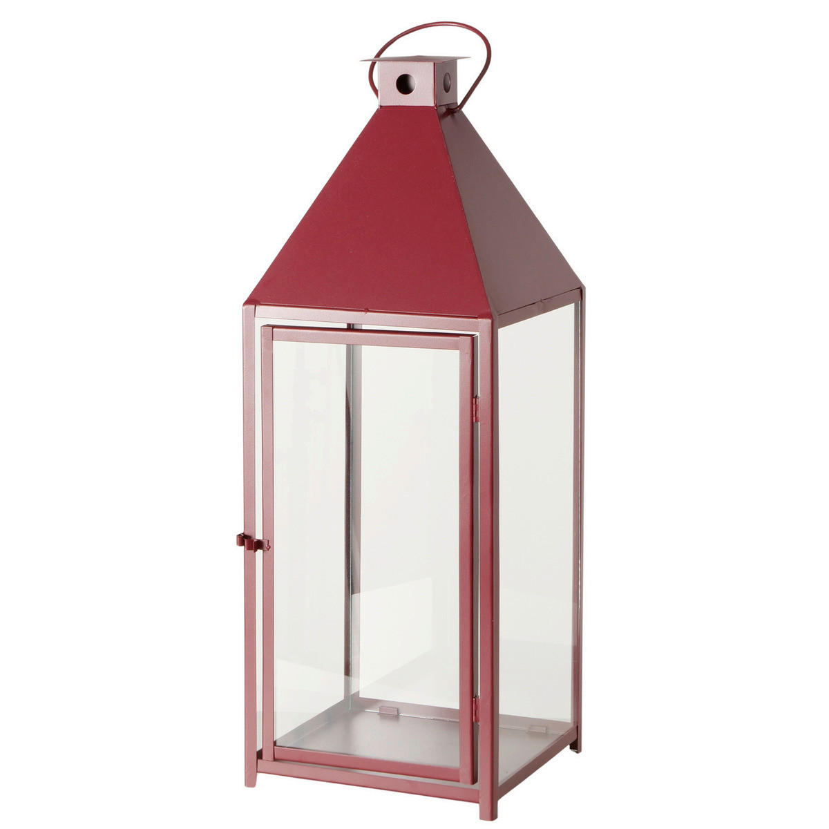 LUCERNA kov - tmavě červená, Basics, kov (36/36/97cm)