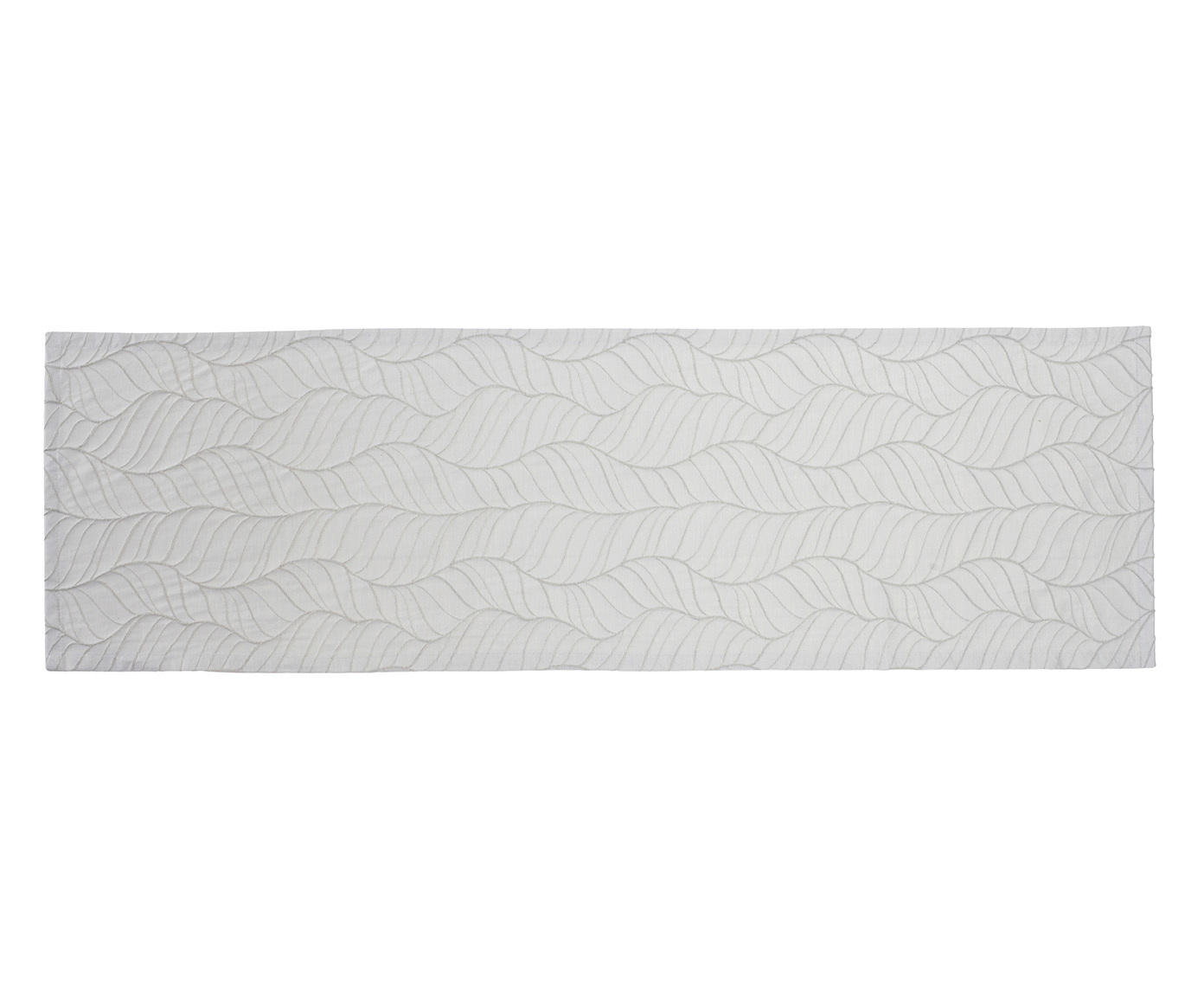 TISCHLÄUFER Milena 40/140 cm  - Silberfarben/Weiß, Basics, Textil (40/140cm) - Novel