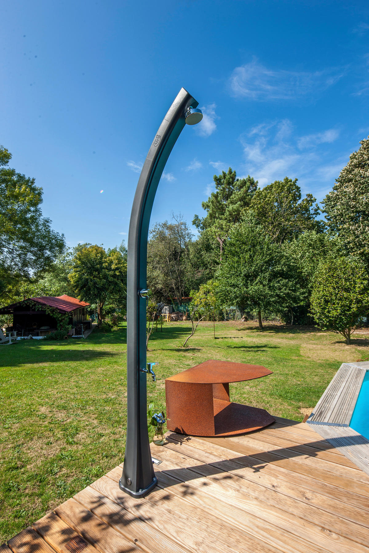 SOLARDUSCHE GRE SSR25  - Schwarz, KONVENTIONELL, Kunststoff/Metall (19/17/219cm) - Gre