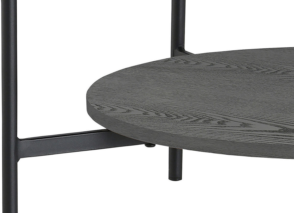 COUCHTISCH in Metall, Glas, Holzwerkstoff  - Schwarz, Design, Glas/Holzwerkstoff (73,5/42,5/73,5cm) - MID.YOU