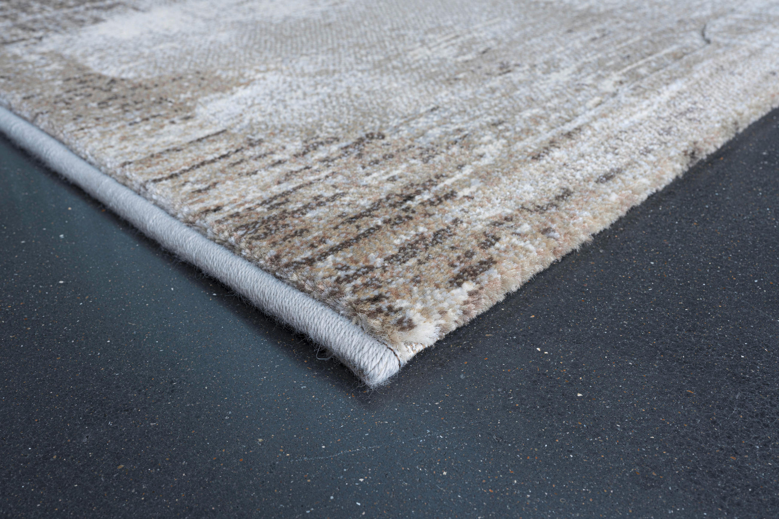 WEBTEPPICH 160/230 cm Argentum Anthrazit, Grau, Weiß  - Anthrazit/Weiß, KONVENTIONELL, Kunststoff/Textil (160/230cm)
