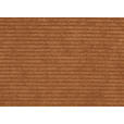 BOXSPRINGSOFA Cord Rostfarben  - Rostfarben/Schwarz, Design, Textil/Metall (200/100/108cm) - Novel