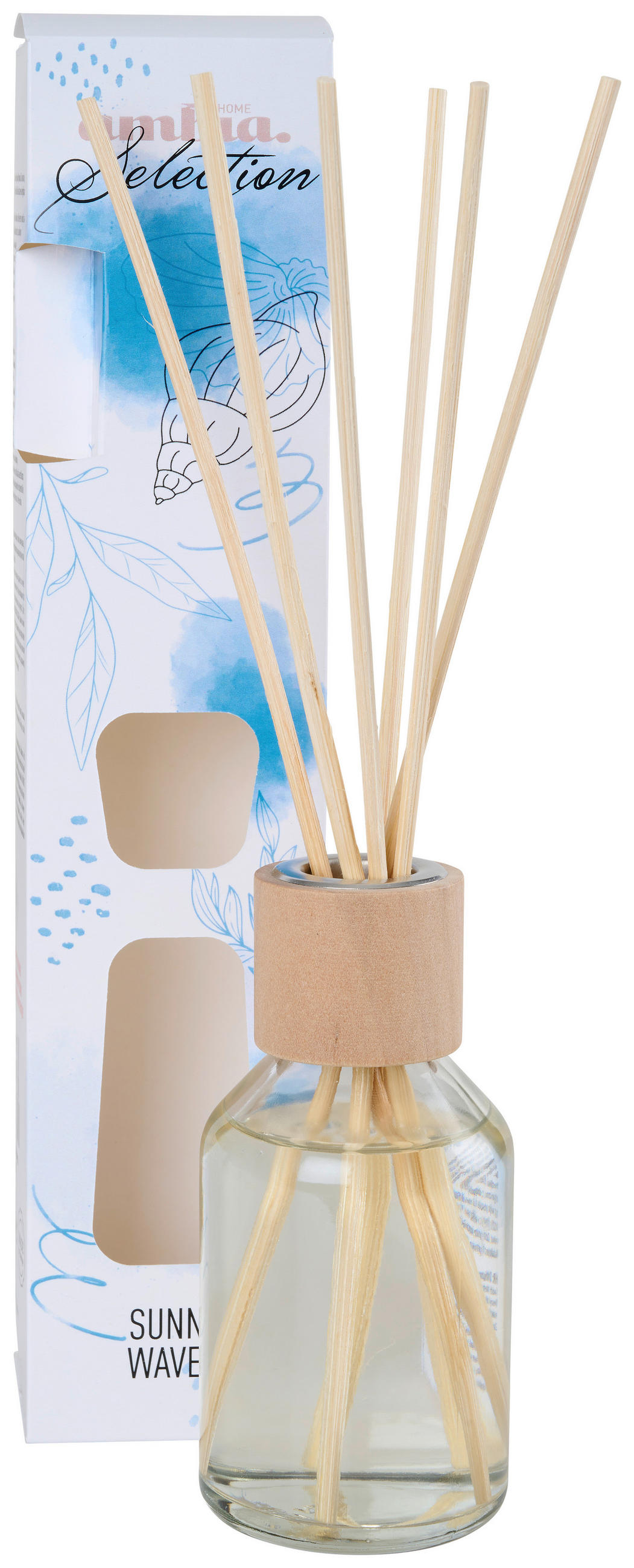 DIFUZÉR mořský vánek, svěží prádlo, bavlna, 100 ml - přírodní barvy, Basics (100ml) - Ambia Home