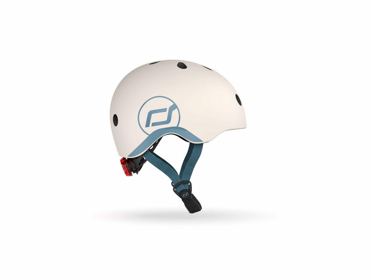 KINDERHELM XXS-S  - Blau/Hellgrau, Trend, Kunststoff/Textil (XXS-Snull) - Scoot and Ride