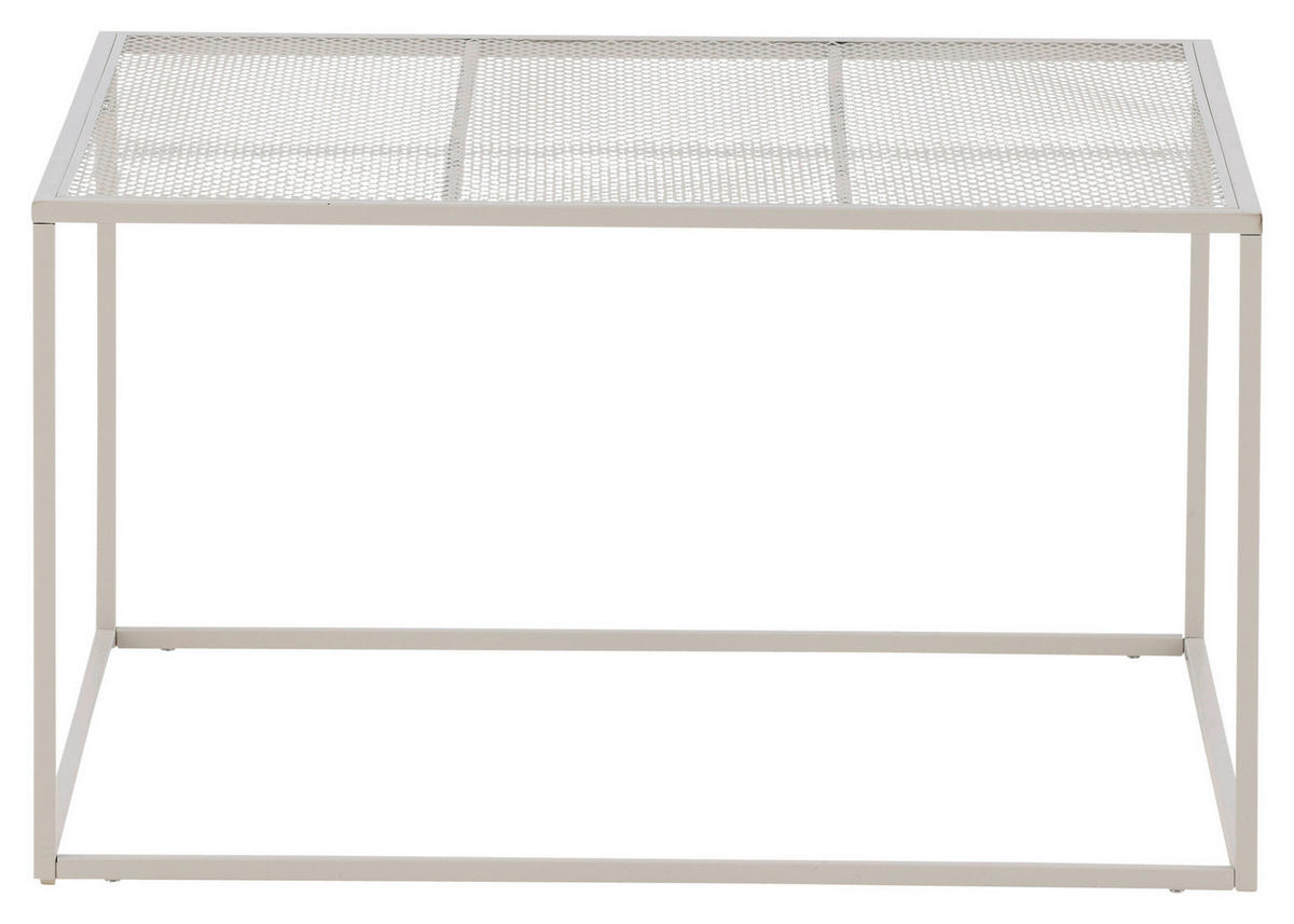 COUCHTISCH 80/80/45 cm quadratisch Beige  - Beige, Design, Metall (80/80/45cm) - Livetastic