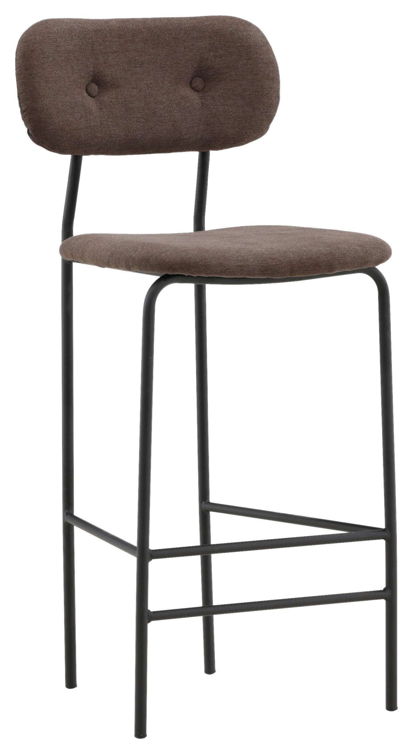 BARPALL SET i brun  - brun, Design, metall/textil (47/105/49cm) - Livetastic