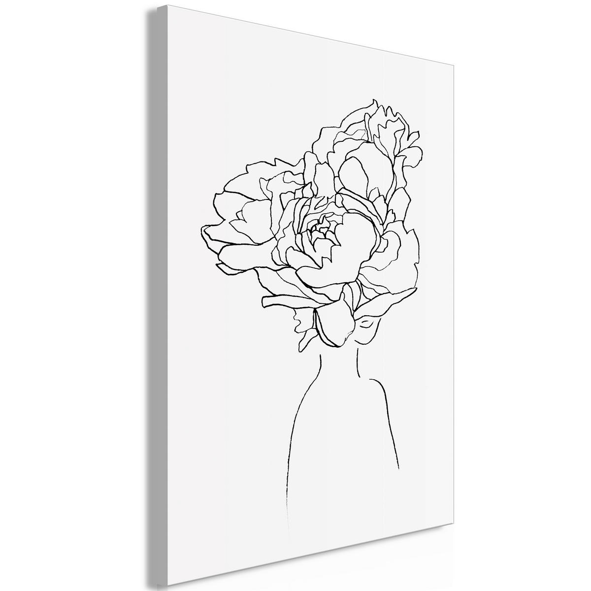 LEINWANDBILD Menschen 40/60/1,2 cm  - Schwarz/Weiß, Basics, Holzwerkstoff/Textil (40/60/1,2cm) - artgeist