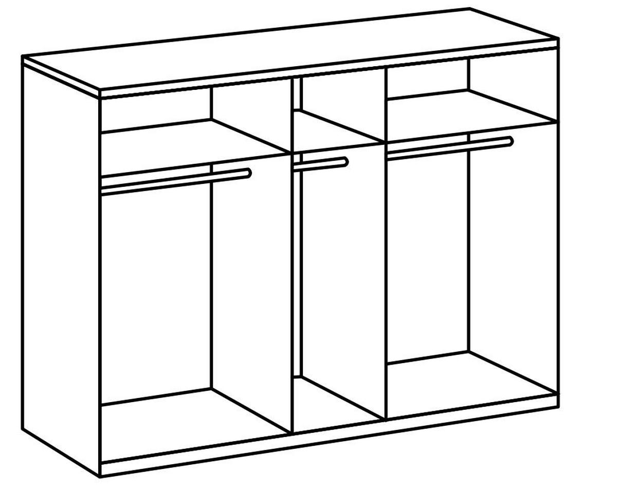 SCHLAFZIMMER Weiß  - Weiß, Design, Glas/Holz (180/200cm) - MID.YOU