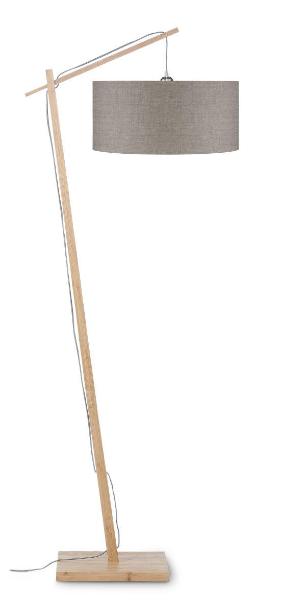 GOLVLAMPA Andes 70/176 cm    - ljusbrun/naturfärgad, Design, trä/textil (70/176cm) - Good & Mojo