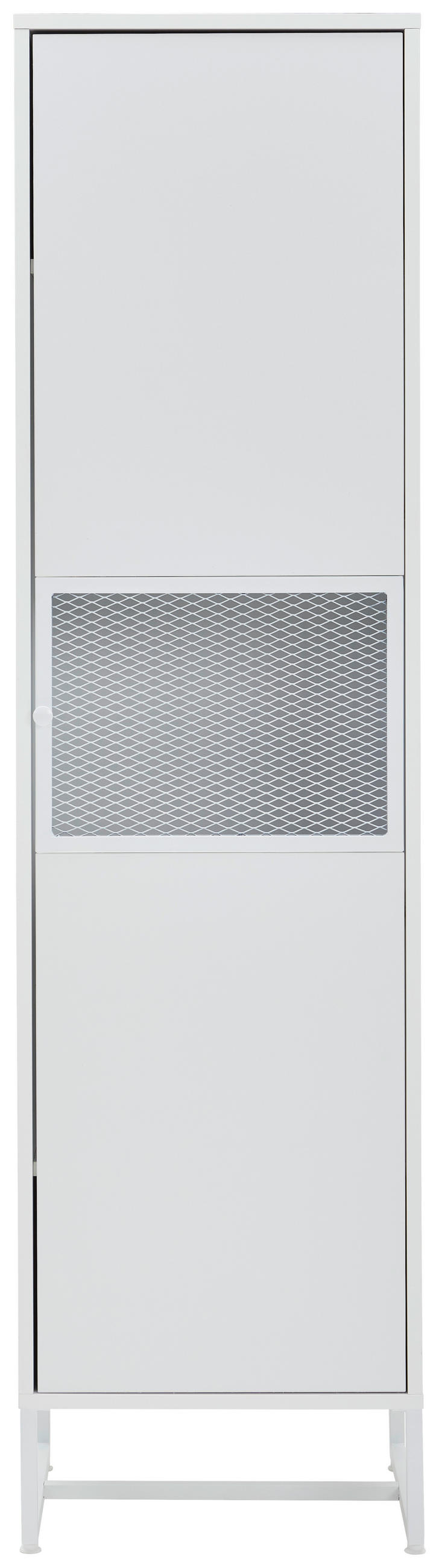 PREDSIEŇOVÁ SKRIŇA, biela, 50/190/41 cm - čierna/biela, Modern, kov/kompozitné drevo (50/190/41cm) - P & B
