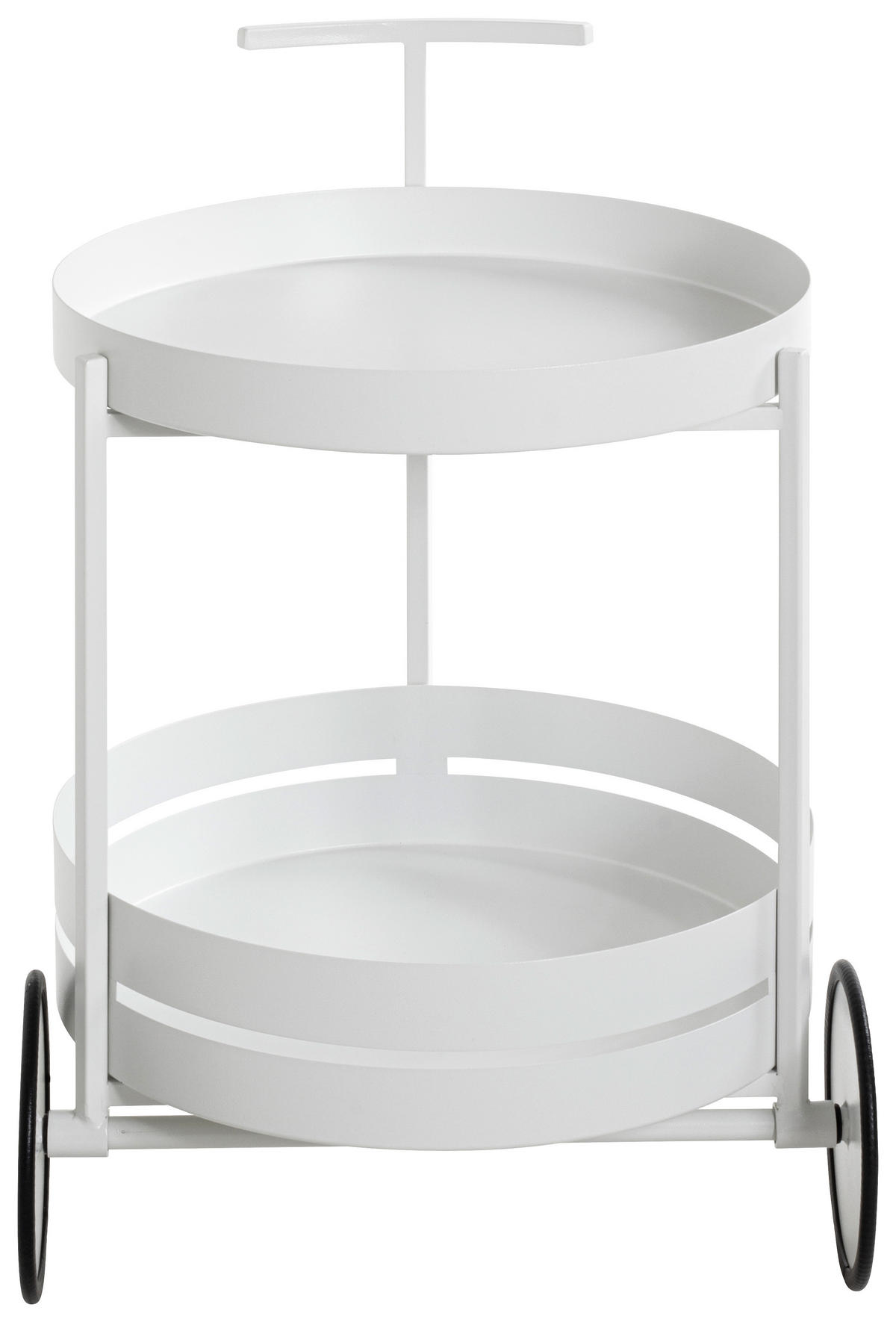 SERVIERWAGEN Weiß  - Weiß, Design, Metall (42/42/61cm)