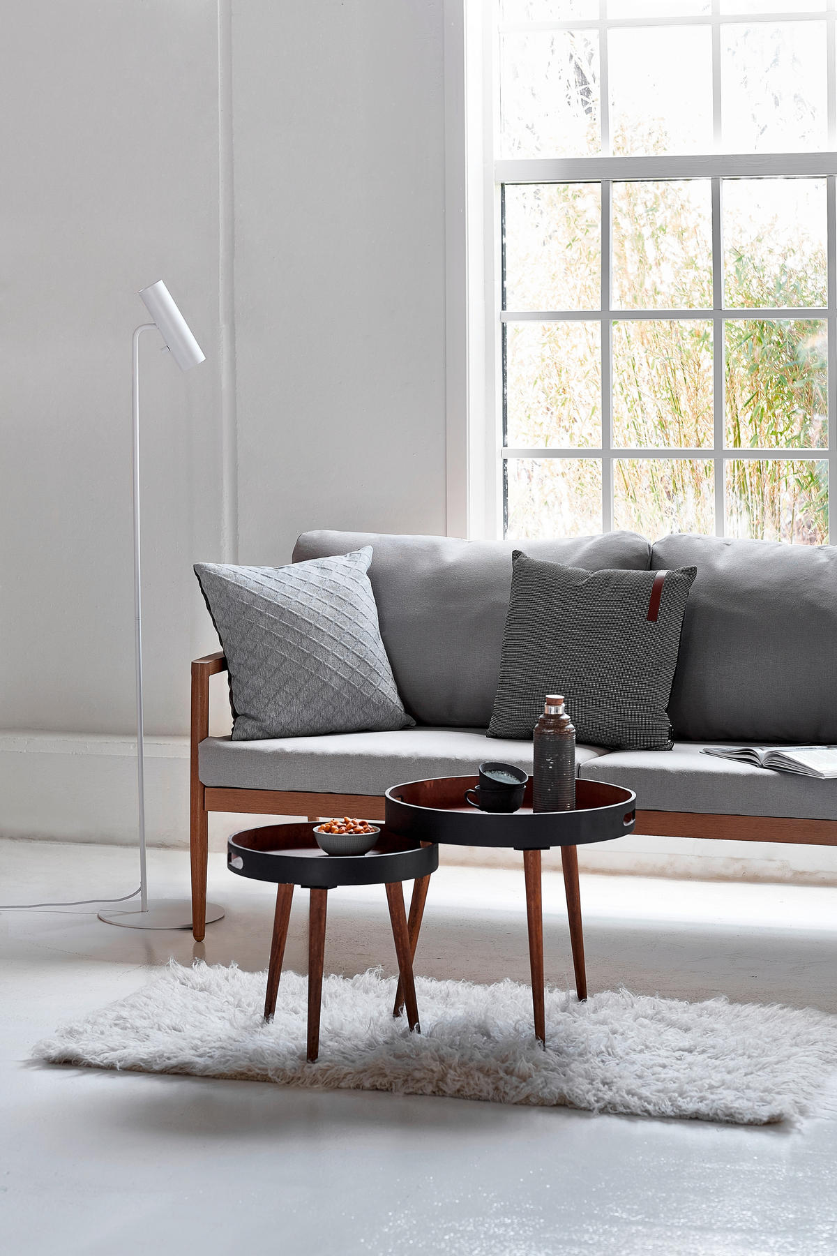 STEHLEUCHTE 6/141 cm    - Weiß, Design, Metall (6/141cm) - Nordlux
