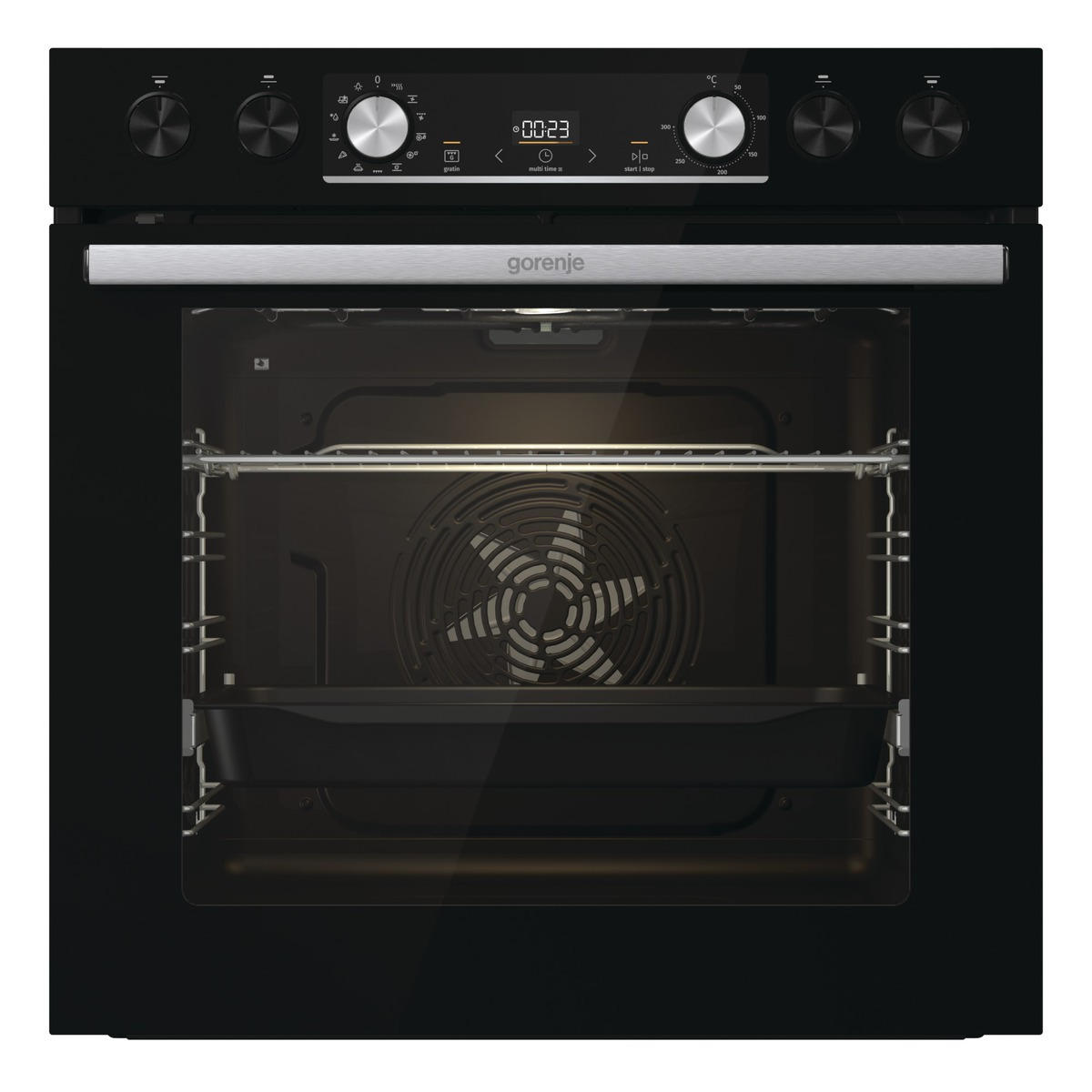 HERDSET  - Schwarz Hochglanz, Basics (59,5/59,5/56,4cm) - Gorenje