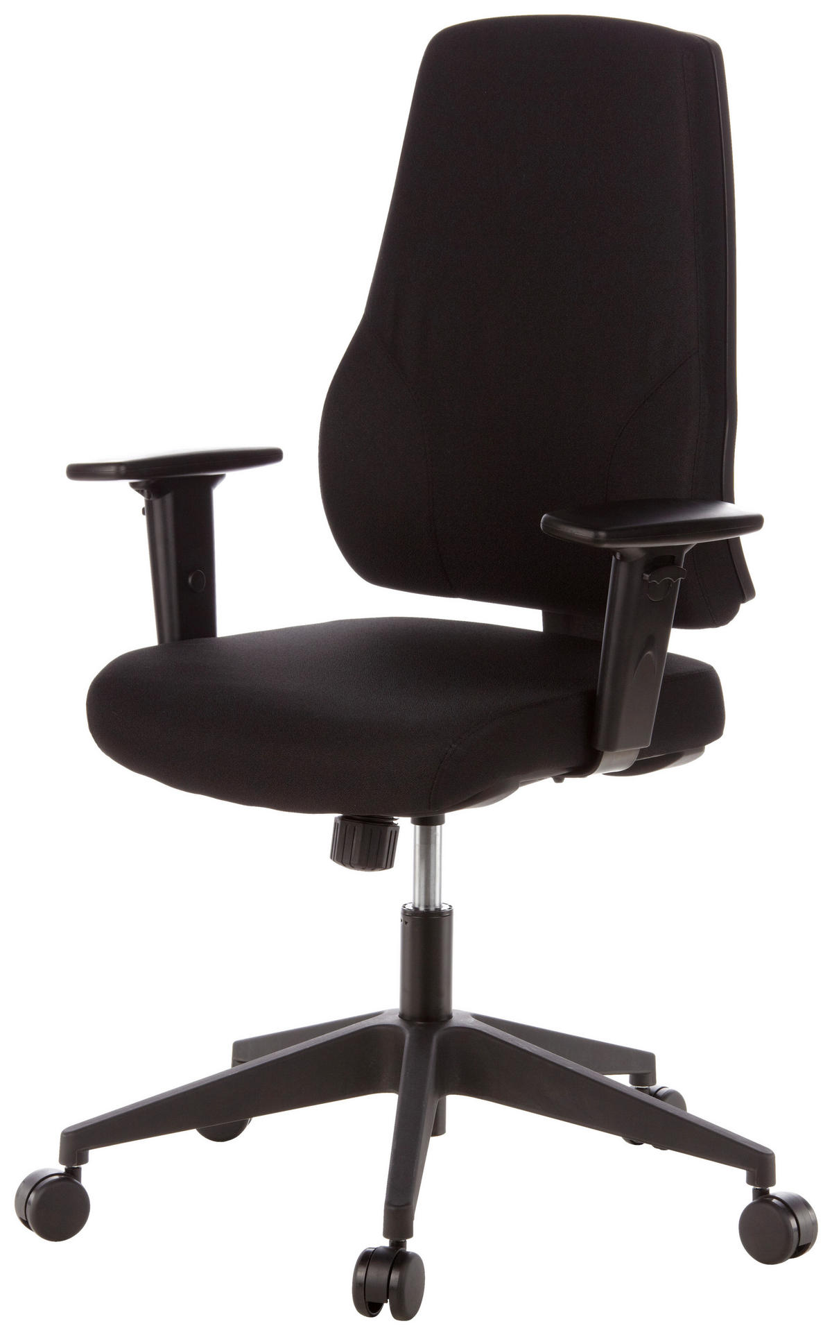 DREHSTUHL Flachgewebe Schwarz  - Schwarz, MODERN, Kunststoff/Textil (57/126/45cm) - MID.YOU