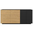 SIDEBOARD 181/84/40 cm  - Wildeiche/Anthrazit, Natur, Holz/Holzwerkstoff (181/84/40cm) - Dieter Knoll