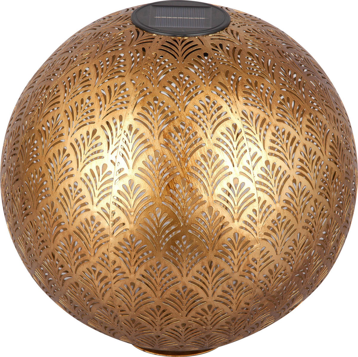 SOLARLEUCHTE - Goldfarben, Design, Kunststoff/Metall (30cm) - Ambia Garden
