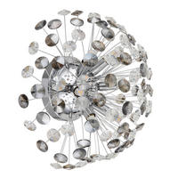KRISTALL-WANDLEUCHTE - Klar/Chromfarben, Konventionell, Glas/Metall (40/22,5cm) - Globo