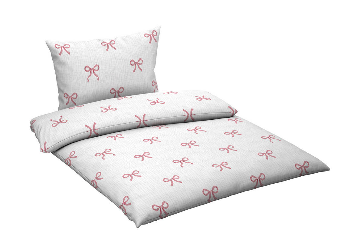 BETTWÄSCHE 2-teilig Musselin 140/200 cm  - Rosa, Textil (140/200cm) - Esposa