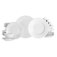 KOMBISERVICE 30-teilig 6 Personen Weiß Frederike weiss  - Weiß, Basics, Keramik - Creatable