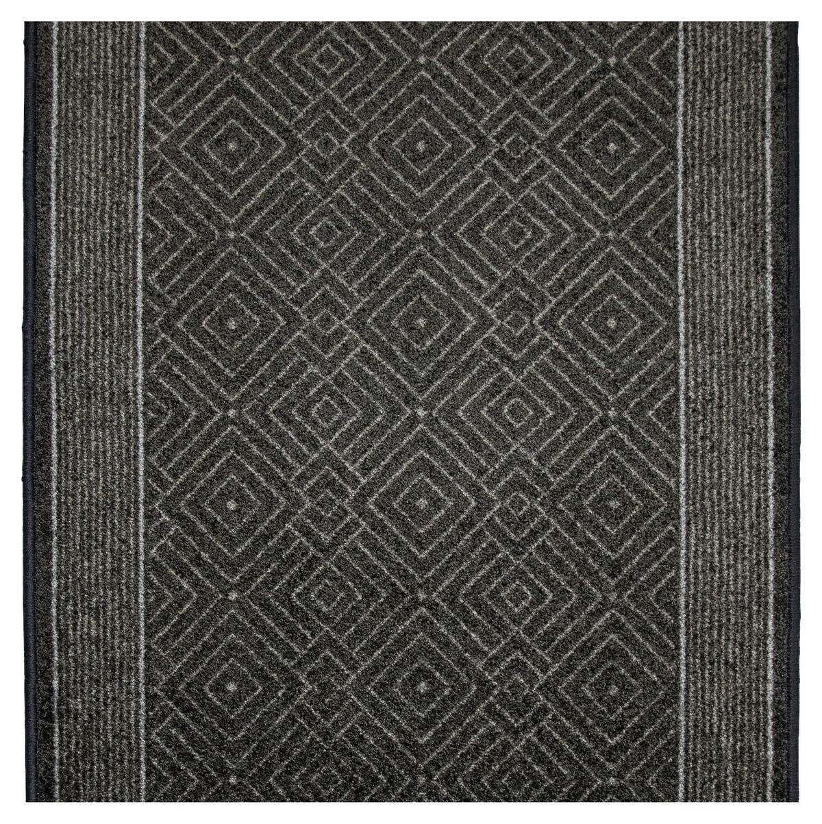 LÄUFER 100 cm Lund  - Anthrazit, KONVENTIONELL, Kunststoff/Textil (100cm) - Esposa