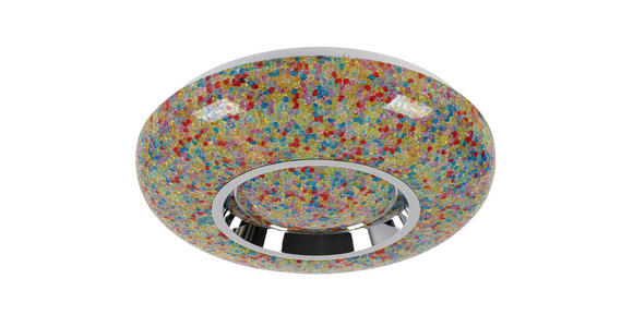 LED-DECKENLEUCHTE 38/8 cm   - Chromfarben/Multicolor, Trend, Kunststoff/Metall (38/8cm) - Novel