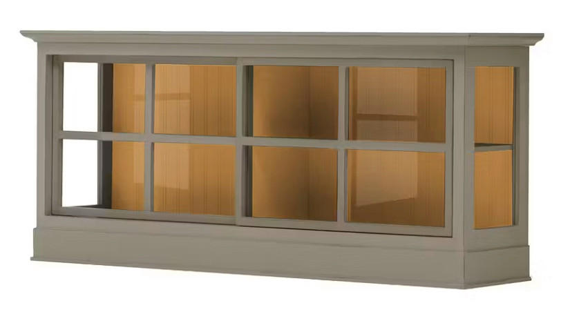 SIDEBOARD UrbanClass  in 190,5/82/49 cm  - Grau/Honig, LIFESTYLE, Glas/Holz (190,5/82/49cm) - Livetastic
