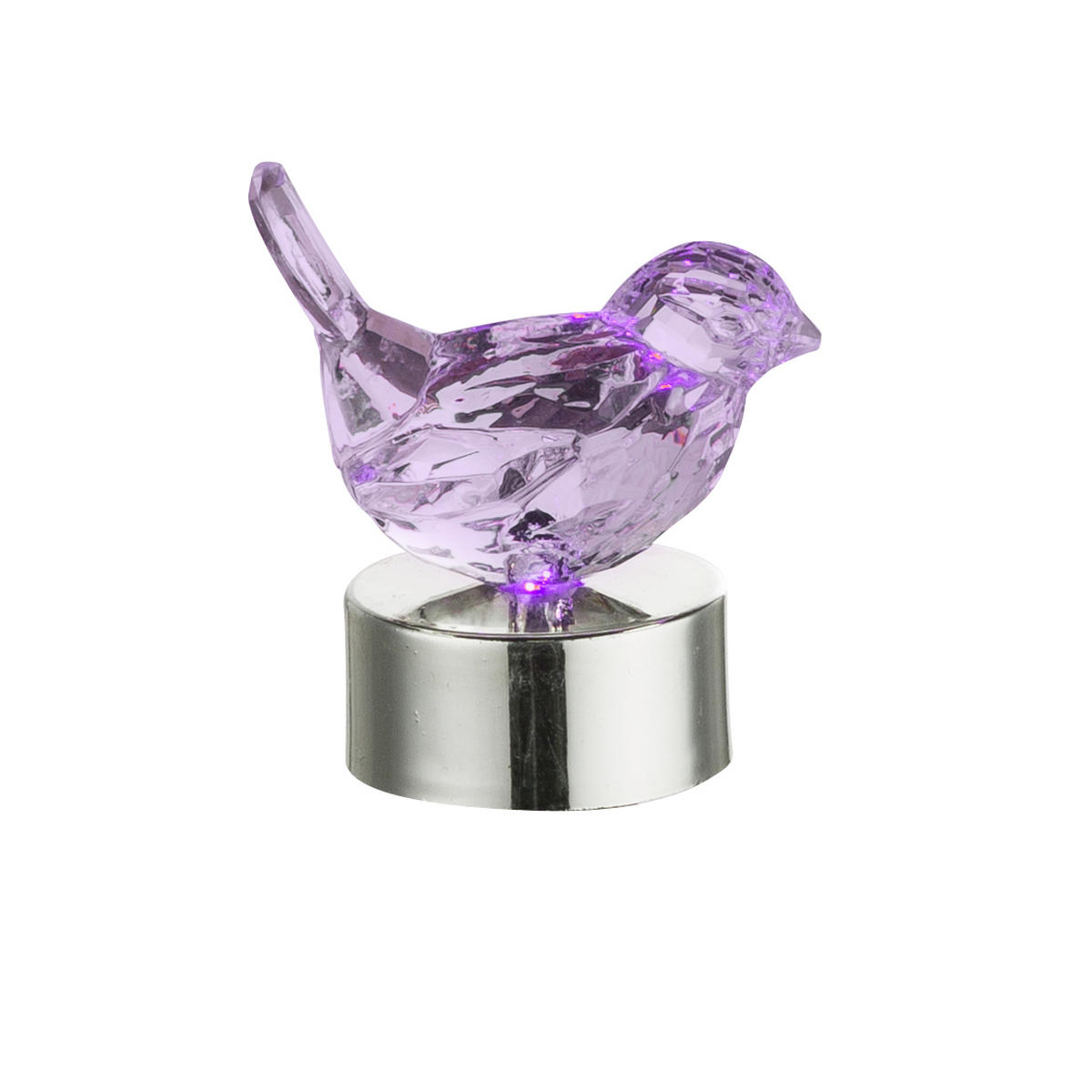 LED-BORDSLAMPA 9/4,2 cm   - lila/klar, Basics, plast (9/4,2cm)