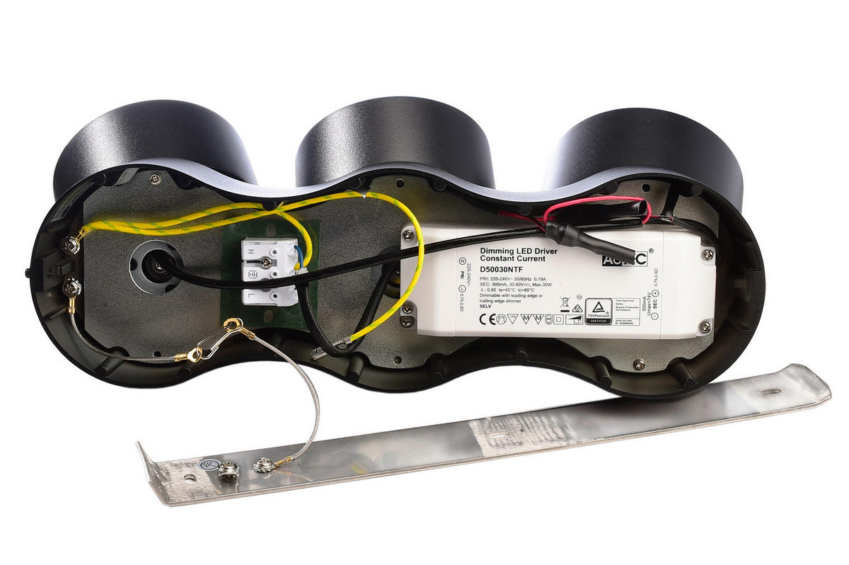 LED-DECKENSTRAHLER - Schwarz, Konventionell, Metall (32/10/10cm)