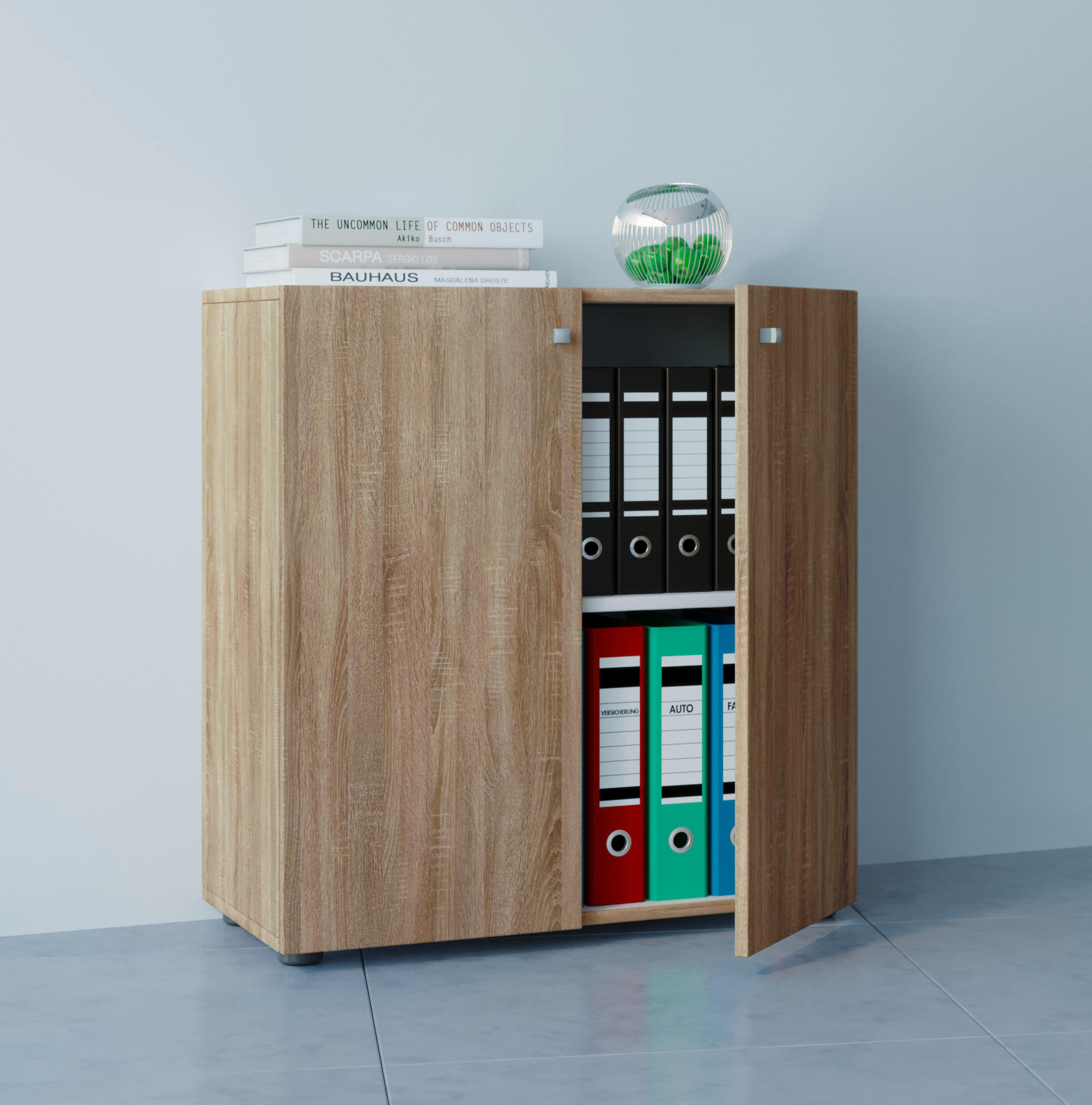 AKTENSCHRANK Eichefarben  - Eichefarben, Basics, Holzwerkstoff (70/74/39cm) - MID.YOU