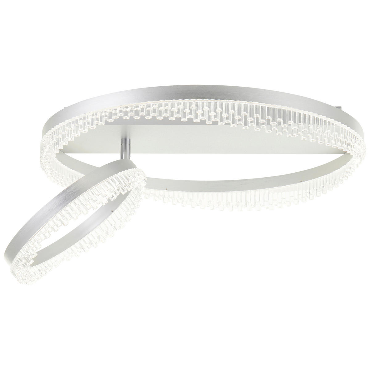 LED-TAKLAMPA Aurora 61/13 cm  - aluminiumfärg, Design, metall/plast (61/13cm)