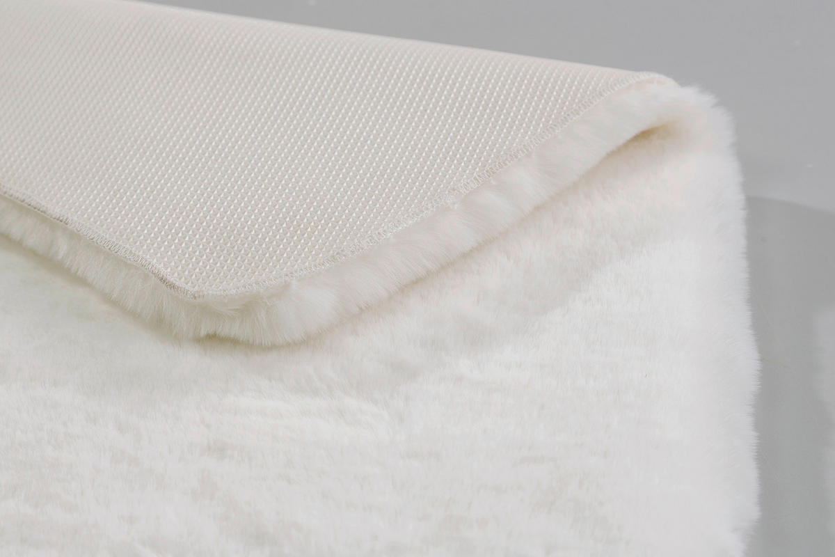 BADTEPPICH Weiß 67/110 cm  - Weiß, Basics, Textil (67/110cm) - Schöner Wohnen