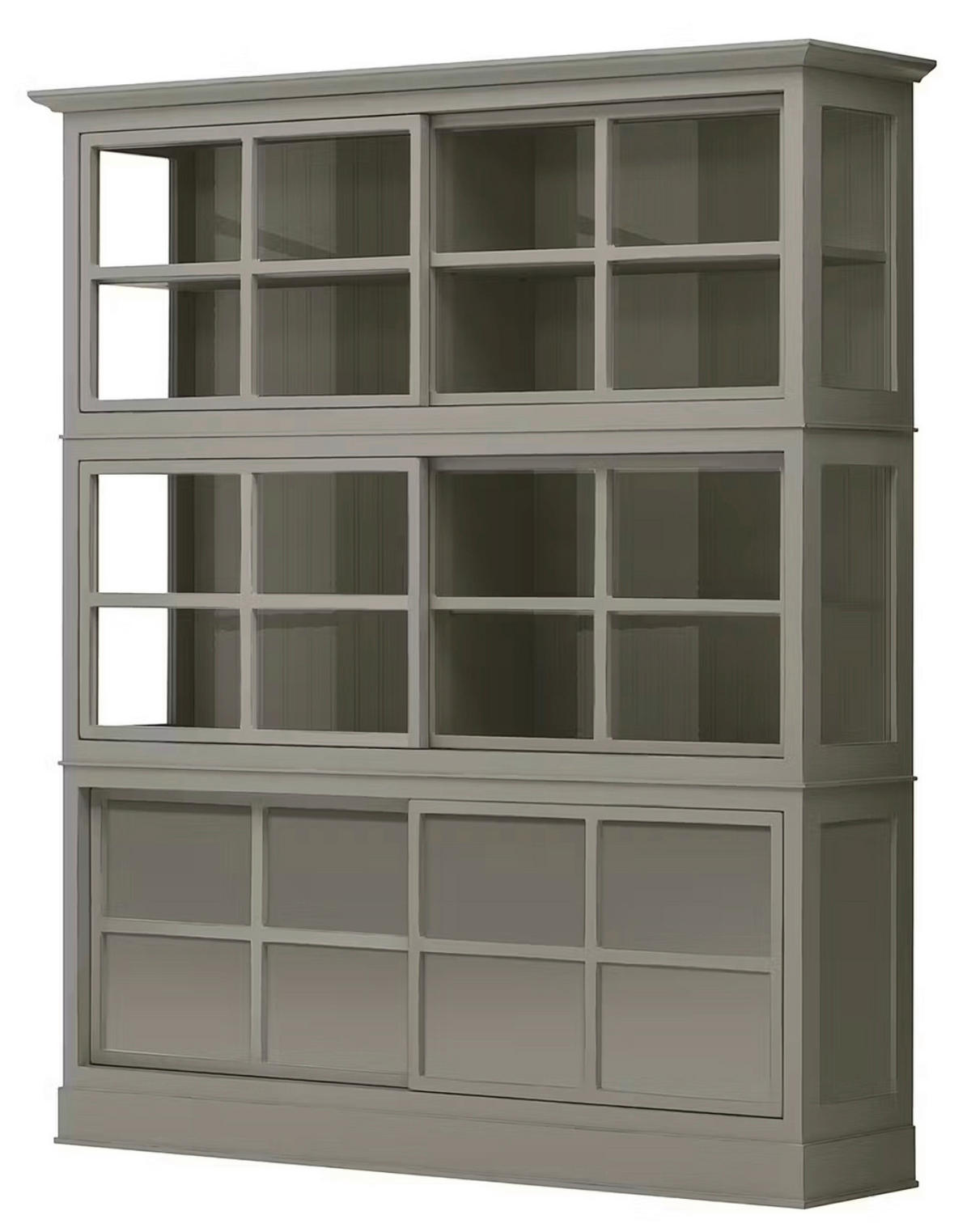 HIGHBOARD UrbanClass  in 190,5/219,5/49 cm  - Grau, LIFESTYLE, Glas/Holz (190,5/219,5/49cm) - Livetastic