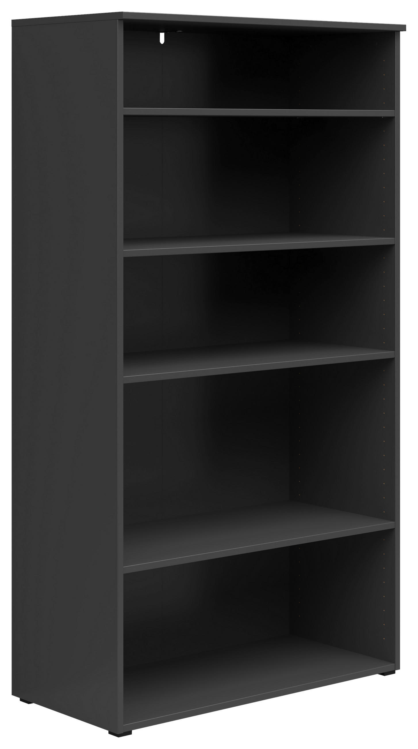 Etajeră  80/147/40 cm grafit  - grafit/antracit, Modern, plastic/material pe bază de lemn (80/147/40cm)