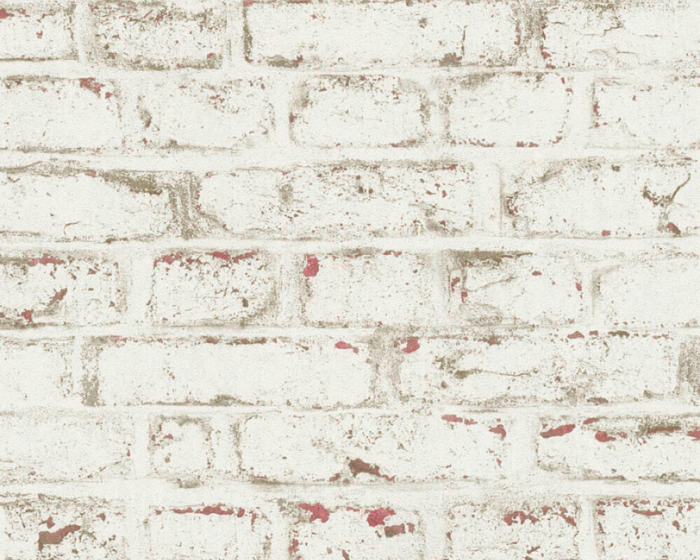 TAPETA VINILNA  crvena, bijela, bež  - bijela/bež, Design, papir (53*1000cm)