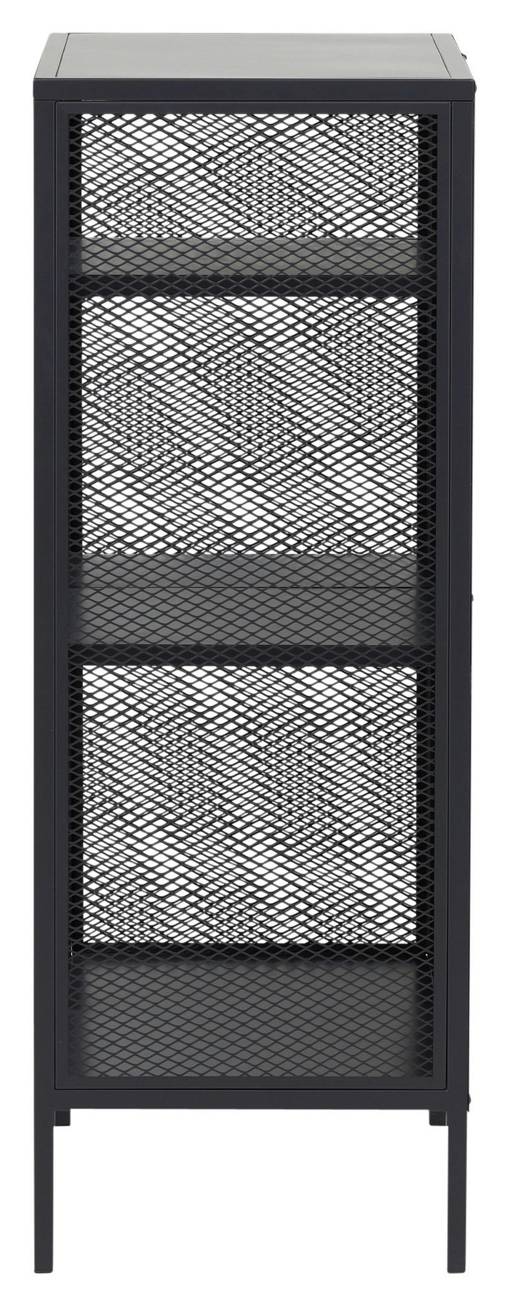 BÜCHERWAND Grau  - Dunkelgrau/Grau, Design, Metall (80/110/40cm) - Livetastic
