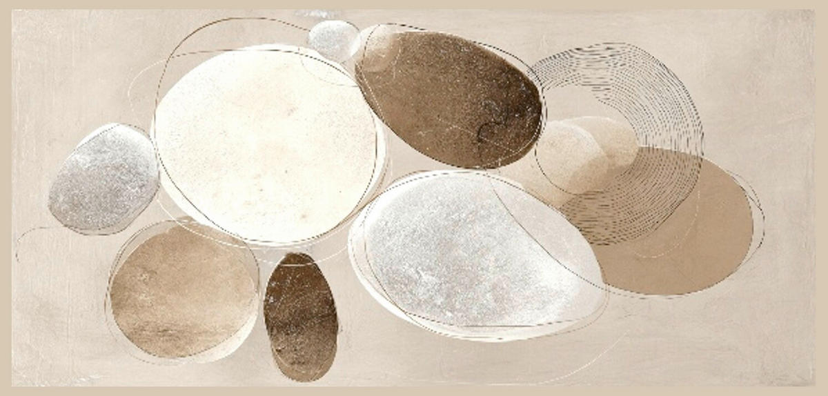 LEINWANDBILD Abstraktes 115/55 cm  - Multicolor, Basics, Holz/Papier (115/55cm) - Euroart