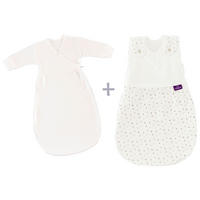 BABYSCHLAFSACKSET Faultier    56/62   - Weiß, Trend, Textil (56/62null) - Träumeland