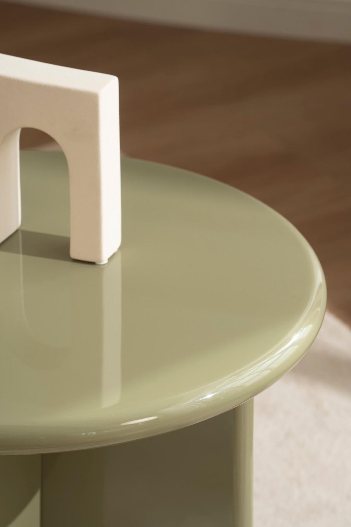 COUCHTISCH 50/50/45 cm rund Grün  - Grün, Design, Holzwerkstoff (50/50/45cm) - MID.YOU