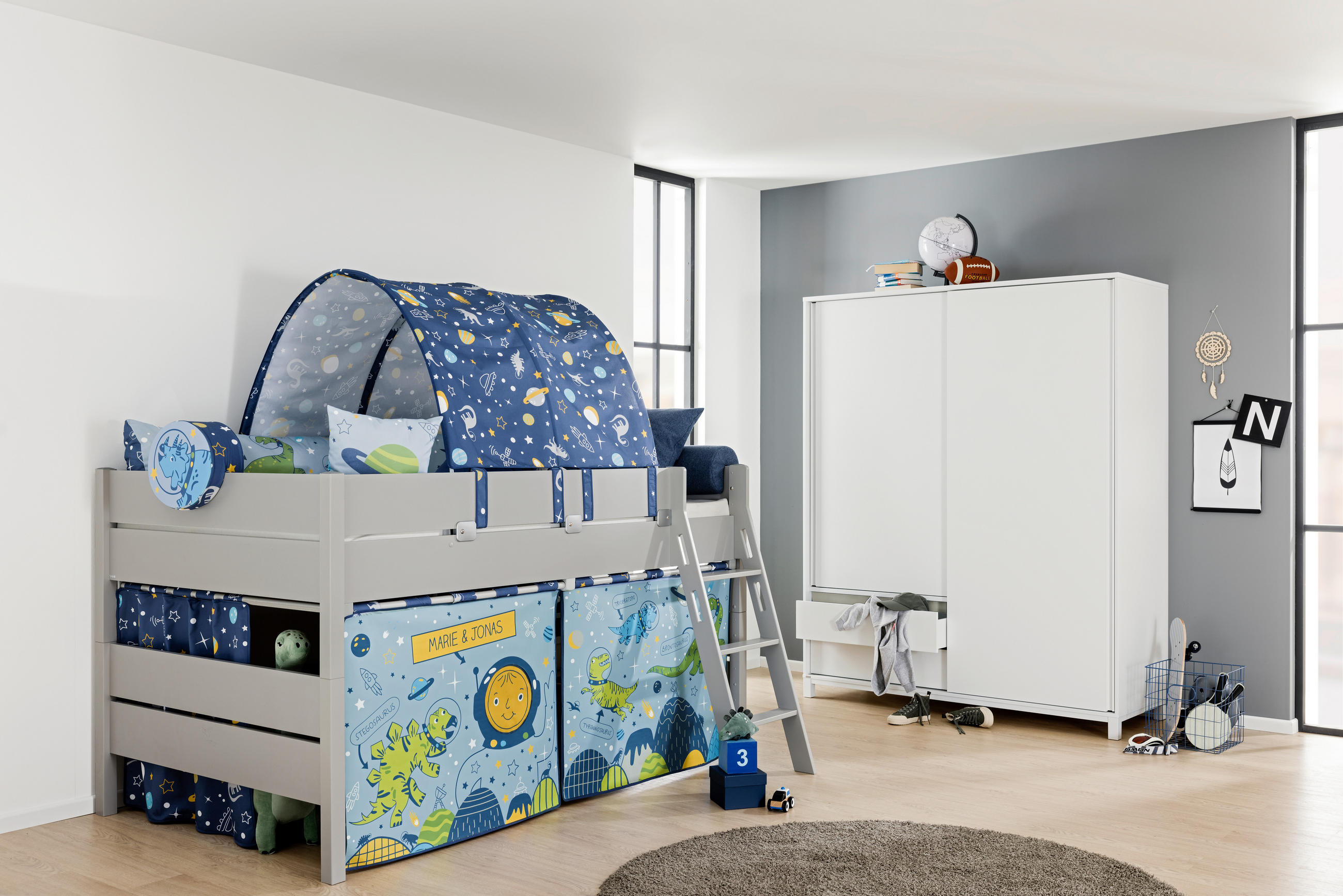 HOCHBETT 120/200 cm - Grau, Konventionell, Holzwerkstoff (120/200cm) - Paidi