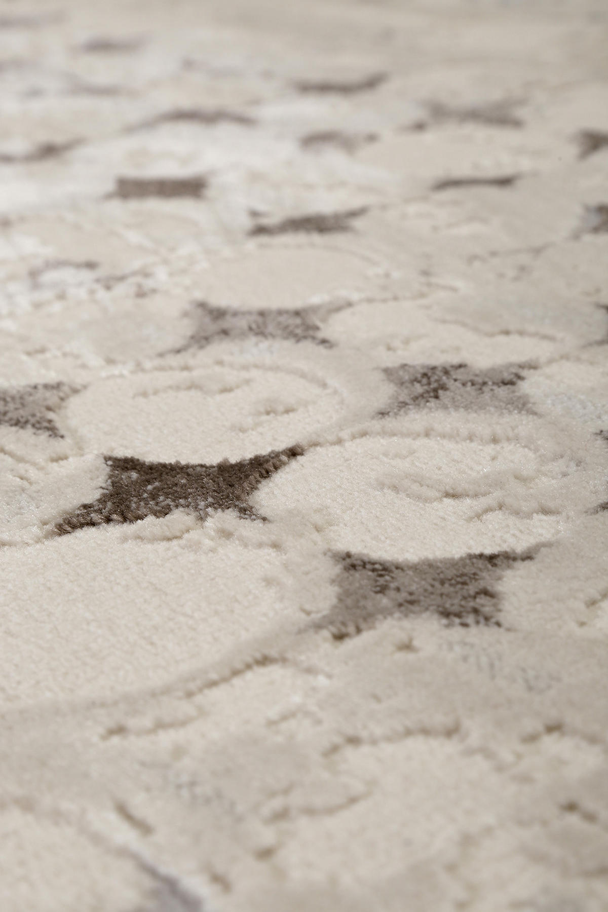 WEBTEPPICH 133/200 cm Velvet Spots Braun, Taupe, Beige  - Taupe/Beige, Design, Textil (133/200cm) - Esprit