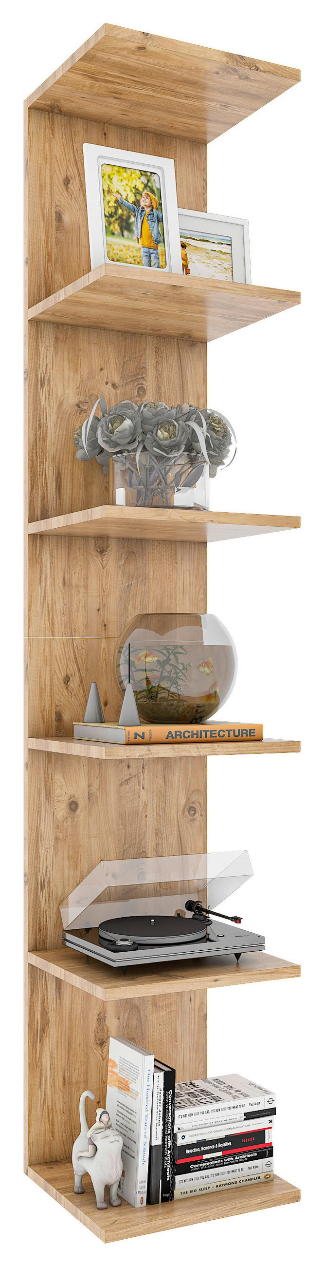 WANDREGAL Honigeiche  - Honigeiche, MODERN, Holzwerkstoff (35/180/30cm) - MID.YOU