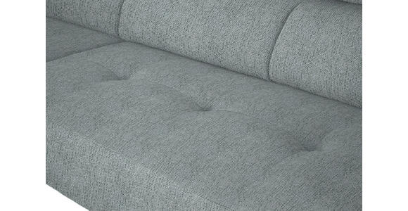 ECKSOFA in Webstoff Grau 205/280 cm - Schwarz/Grau, Design, Textil/Metall (205/280cm) - Xora