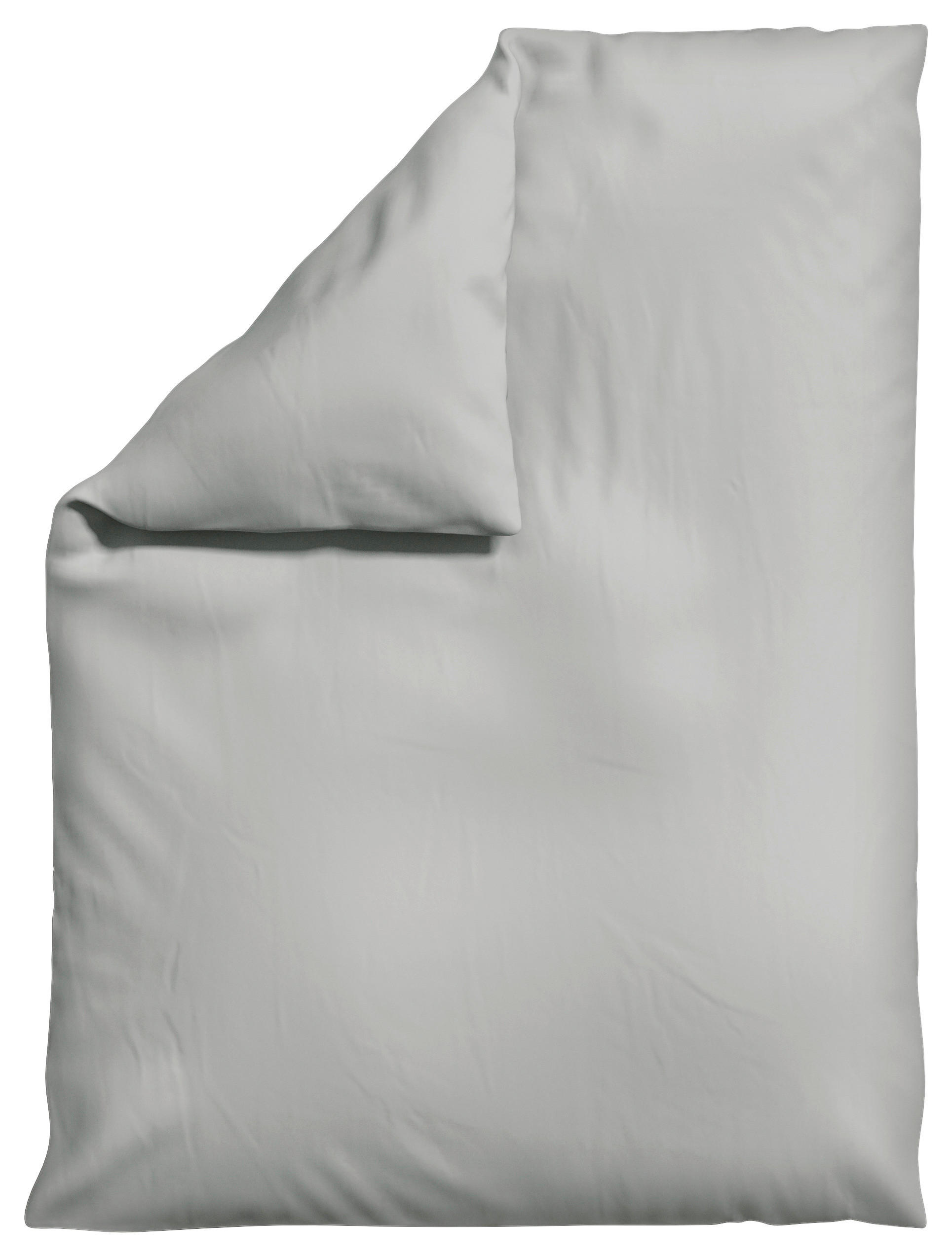 BETTDECKENBEZUG KNITTED JERSEY Jersey 155/220 cm  - Hellgrau, Basics, Textil (155/220cm) - Schlafgut