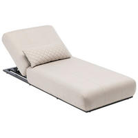 SONNENLIEGE 90/33/213 cm  - Anthrazit/Naturfarben, Basics, Textil/Metall (90/33/213cm) - Kettler